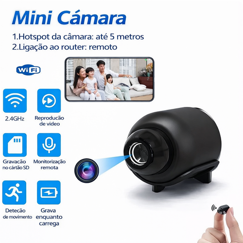 MicroVigi HD™ - Mini Câmara de Segurança Inteligente